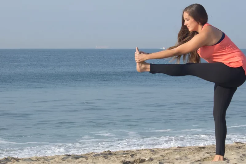 Yoga on Huntington Beach